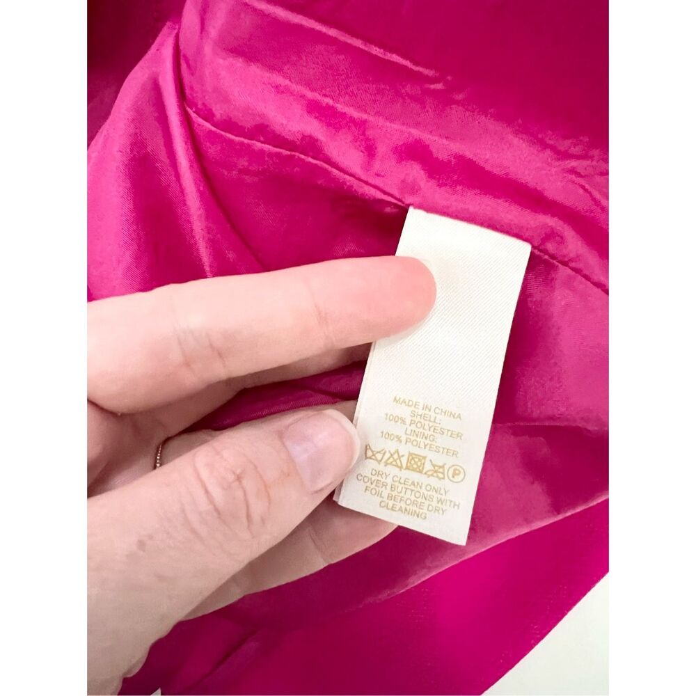 Kate Spade Demi Sweetheart Shift Scallop Dress Pink 3/4 Sleeve Shift Dress 10 - Picture 5 of 6